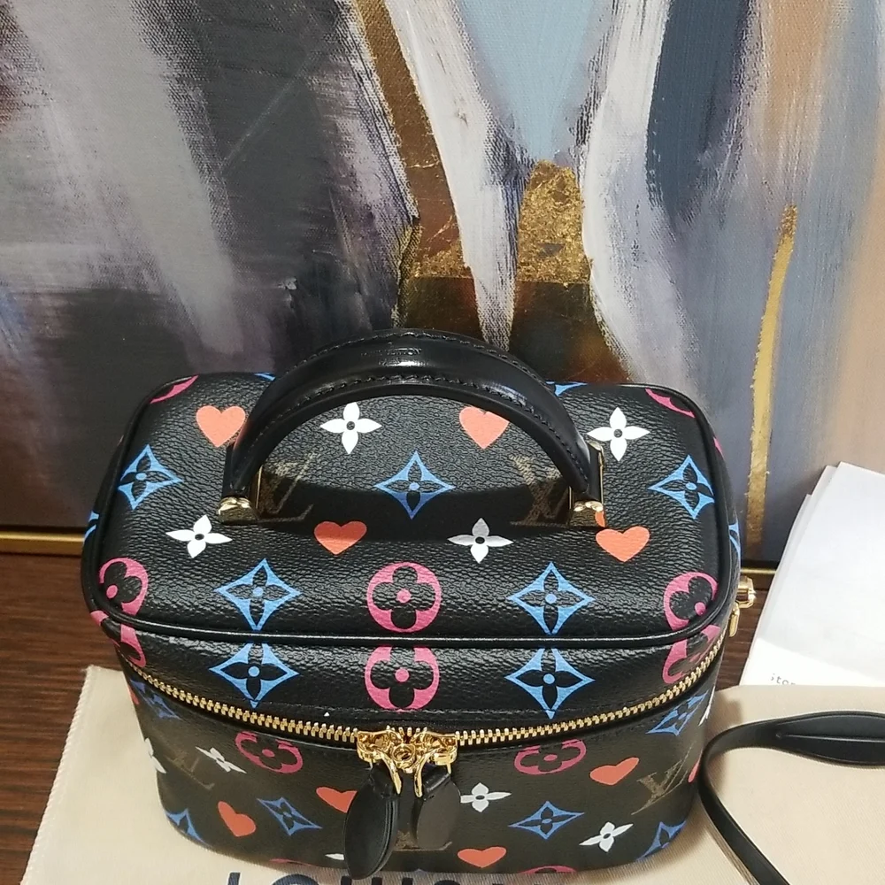 SOLD Louis Vuitton Black Game On Vanity Bag - Picture 6 of 12